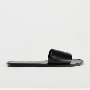 Zara flat leather sandal